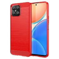 Чехол-накладка Carbon Fibre для Honor X8 (красный) Чехол-накладка Carbon Fibre для Honor X8 (красный)