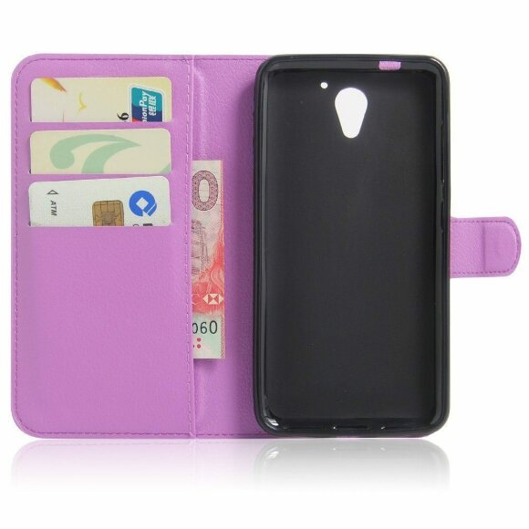Чехол с визитницей для ZTE Blade A510 (фиолетовый) Чехол с визитницей для ZTE Blade A510 (фиолетовый)