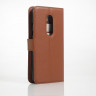 Чехол с визитницей для ZTE Axon 7 (коричневый)