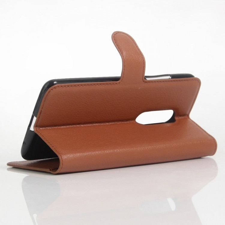 Чехол с визитницей для ZTE Axon 7 (коричневый)