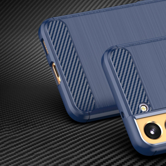 Чехол-накладка Carbon Fibre для Samsung Galaxy S23 (темно-синий) Чехол-накладка Carbon Fibre для Samsung Galaxy S23 (темно-синий)