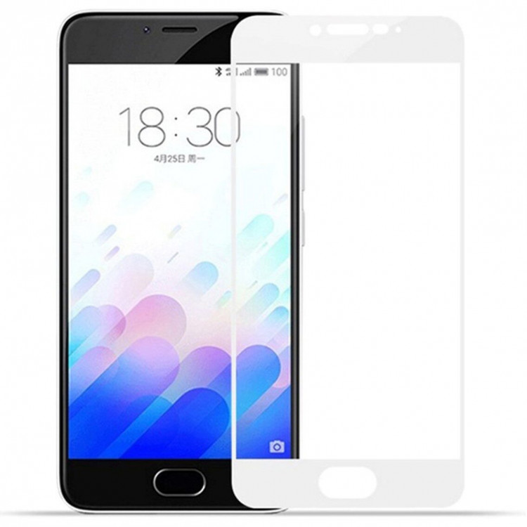 Защитное стекло 3D для Meizu U20 (белый)