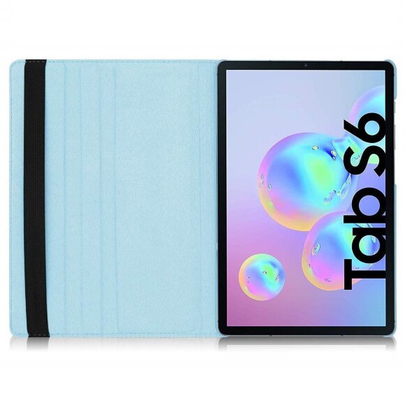 Поворотный чехол для Samsung Galaxy Tab S6 SM-T860 / SM-T865 (голубой) Поворотный чехол для Samsung Galaxy Tab S6 SM-T860 / SM-T865 (голубой)