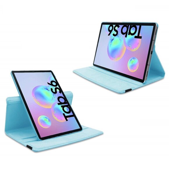 Поворотный чехол для Samsung Galaxy Tab S6 SM-T860 / SM-T865 (голубой) Поворотный чехол для Samsung Galaxy Tab S6 SM-T860 / SM-T865 (голубой)