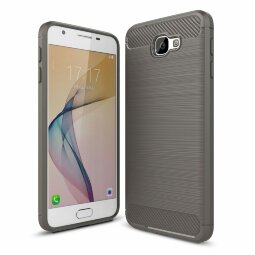 Чехол-накладка Carbon Fibre для Samsung Galaxy J5 Prime SM-G570F (серый)