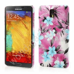 Чехол Flower для Samsung Galaxy Note 3 / N9000 (розовый)