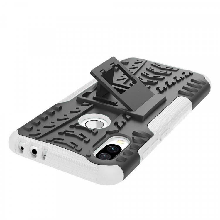 Чехол Hybrid Armor для Xiaomi Redmi 7 / Redmi Y3 (черный + белый)