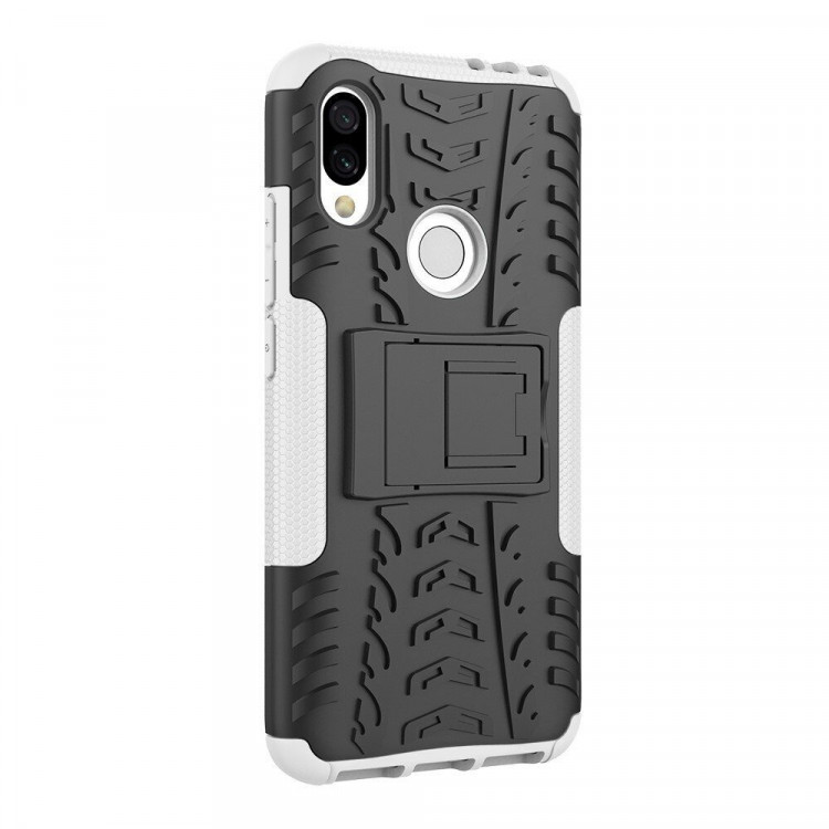 Чехол Hybrid Armor для Xiaomi Redmi 7 / Redmi Y3 (черный + белый)