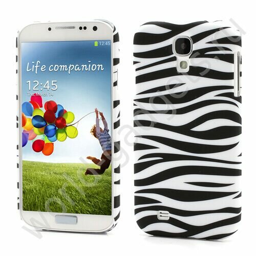 Пластиковый чехол Zebra Skin для Samsung Galaxy S4 / i9500