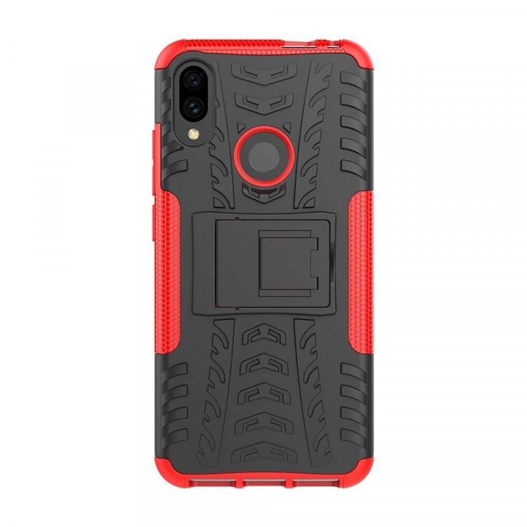 Чехол Hybrid Armor для Xiaomi Redmi Note 7 / Redmi Note 7 Pro (черный + красный)