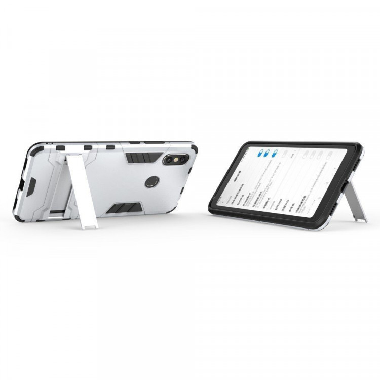 Чехол Duty Armor для Xiaomi Mi Max 3 (серебряный)