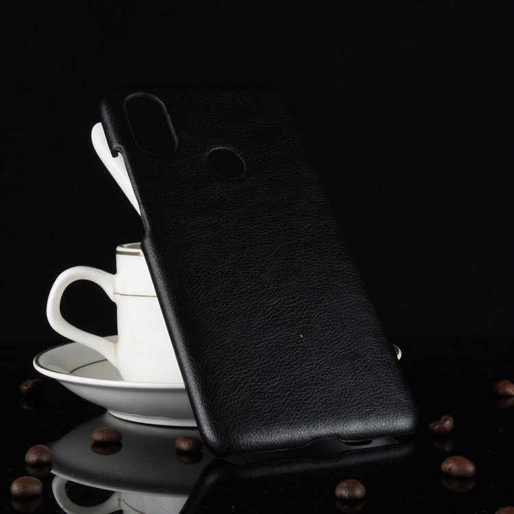 Чехол Litchi Texture для Xiaomi Mi 6X / Mi A2 (черный)