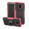 Чехол Hybrid Armor для Samsung Galaxy A6 (черный + розовый)