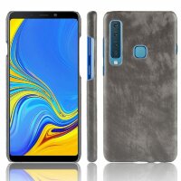 Чехол Litchi Texture для Samsung Galaxy A9 (2018) (серый)