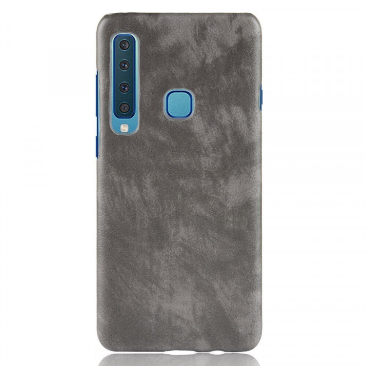 Чехол Litchi Texture для Samsung Galaxy A9 (2018) (серый)