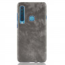 Чехол Litchi Texture для Samsung Galaxy A9 (2018) (серый)