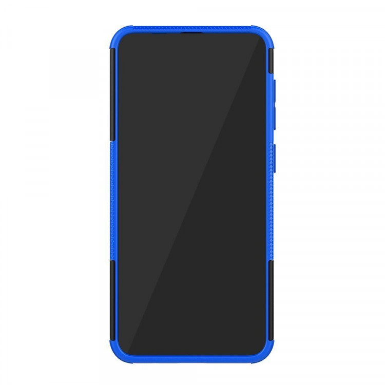 Чехол Hybrid Armor для Samsung Galaxy A30 / Galaxy A20 (черный + голубой)