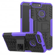 Чехол Hybrid Armor для Huawei P Smart / Enjoy 7S (черный + фиолетовый) Чехол Hybrid Armor для Huawei P Smart / Enjoy 7S (черный + фиолетовый)