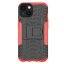 Чехол Hybrid Armor для iPhone 14 (черный + красный)