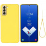 Силиконовый чехол Mobile Shell для Samsung Galaxy S21 FE (желтый)