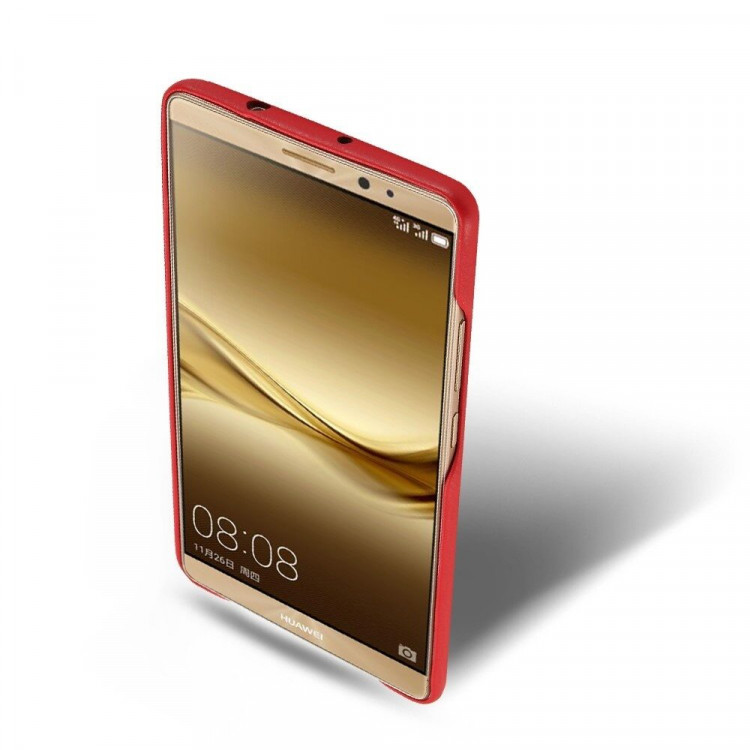 Кожаная накладка LENUO для Huawei Mate 8 (красный)
