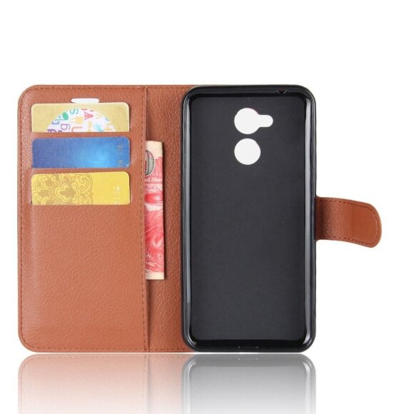 Чехол с визитницей для Huawei Honor 6A (коричневый)