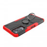 Чехол Armor Shockproof Ring Holder для  Infinix Note 11, Infinix NOTE 12 G88 (черный + красный)