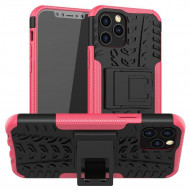 Чехол Hybrid Armor для iPhone 12 / iPhone 12 Pro (черный + розовый) Чехол Hybrid Armor для iPhone 12 / iPhone 12 Pro (черный + розовый)