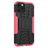 Чехол Hybrid Armor для iPhone 12 / iPhone 12 Pro (черный + розовый)