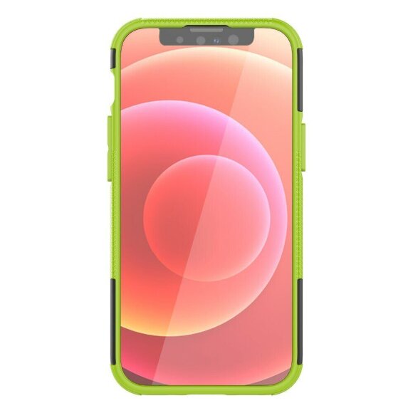 Чехол Hybrid Armor для iPhone 13 mini (черный + зеленый) Чехол Hybrid Armor для iPhone 13 mini (черный + зеленый)