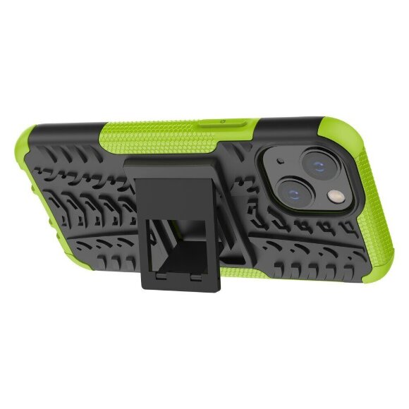 Чехол Hybrid Armor для iPhone 13 mini (черный + зеленый) Чехол Hybrid Armor для iPhone 13 mini (черный + зеленый)