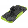 Чехол Hybrid Armor для iPhone 13 mini (черный + зеленый)