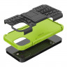 Чехол Hybrid Armor для iPhone 13 mini (черный + зеленый)