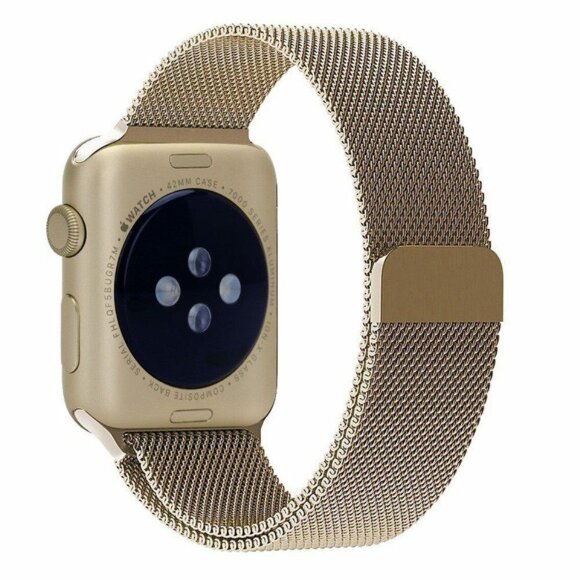 Миланский сетчатый браслет Luxury для Apple Watch 44 и 42мм (золото)