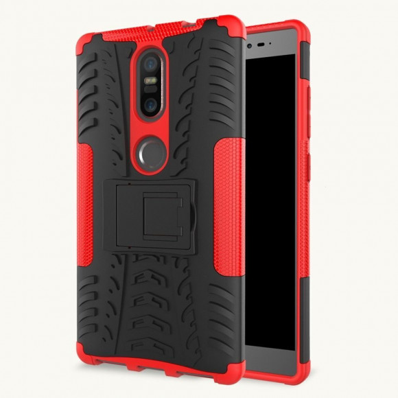Чехол Hybrid Armor для Lenovo Phab 2 Plus (черный + красный)