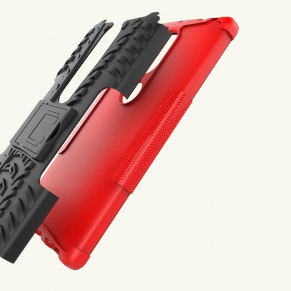 Чехол Hybrid Armor для Lenovo Phab 2 Plus (черный + красный)