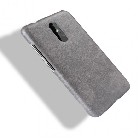 Кожаная накладка-чехол для Nokia 3.2 (серый) Кожаная накладка-чехол для Nokia 3.2 (серый)