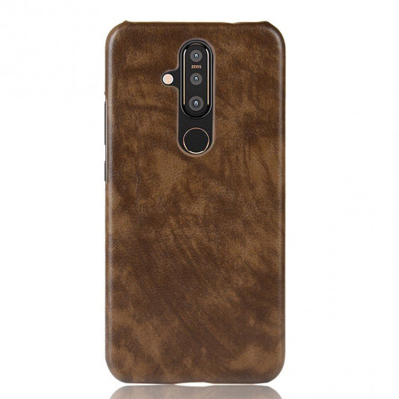 Кожаная накладка-чехол для Nokia X71 (коричневый) Кожаная накладка-чехол для Nokia X71 (коричневый)