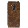 Кожаная накладка-чехол для Nokia X71 (коричневый)