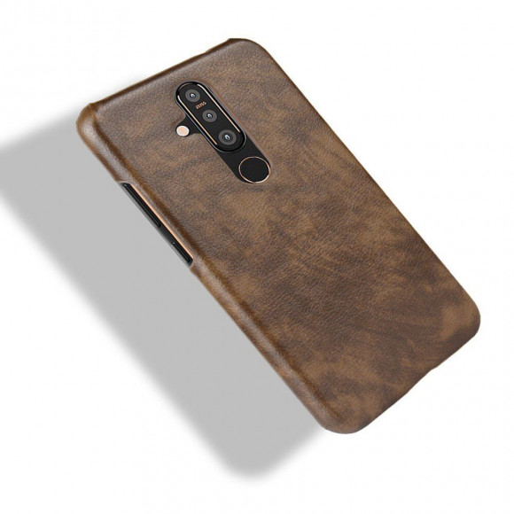 Кожаная накладка-чехол для Nokia X71 (коричневый) Кожаная накладка-чехол для Nokia X71 (коричневый)
