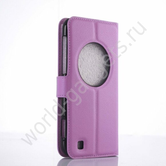 Чехол с визитницей для Asus Zenfone Zoom ZX551ML / ZX550ML (фиолетовый) Чехол с визитницей для Asus Zenfone Zoom ZX551ML / ZX550ML (фиолетовый)