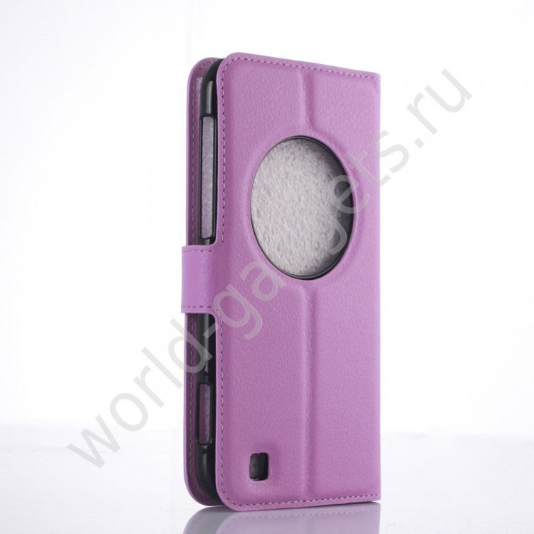 Чехол с визитницей для Asus Zenfone Zoom ZX551ML / ZX550ML (фиолетовый)