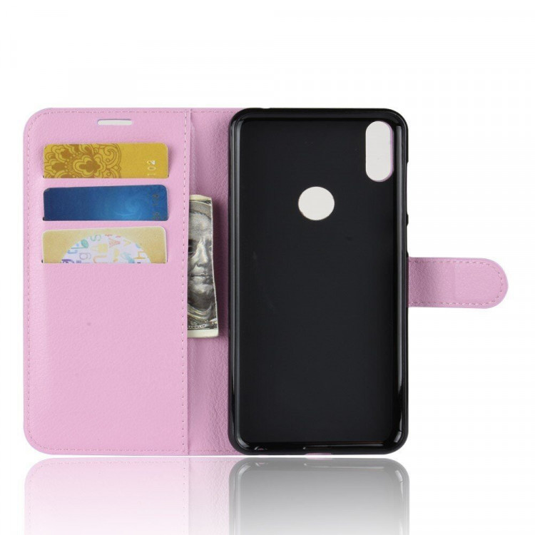 Чехол с визитницей для Asus Zenfone Max Pro (M1) ZB601KL / ZB602KL (розовый)