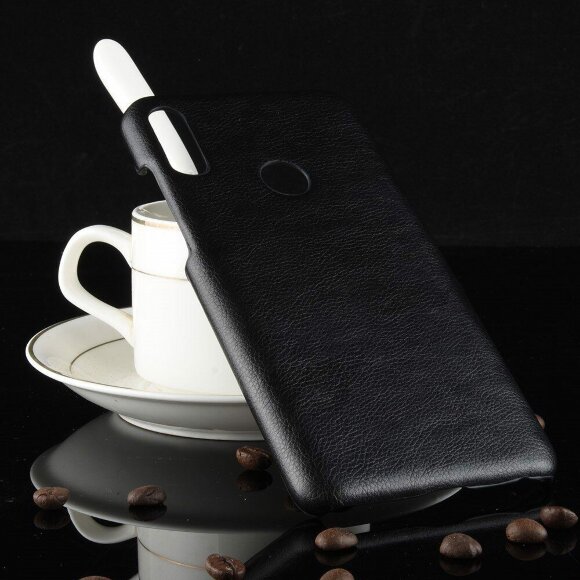 Кожаная накладка-чехол Litchi Texture для Asus Zenfone Max Pro (M2) ZB631KL (черный) Кожаная накладка-чехол Litchi Texture для Asus Zenfone Max Pro (M2) ZB631KL (черный)