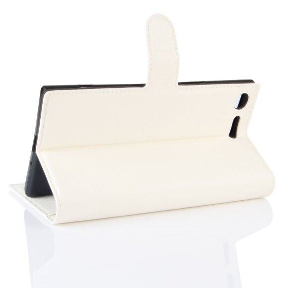 Чехол с визитницей для Sony Xperia XZ Premium (белый) Чехол с визитницей для Sony Xperia XZ Premium (белый)