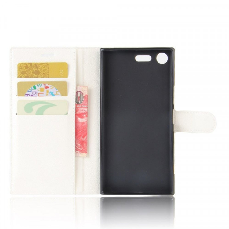 Чехол с визитницей для Sony Xperia XZ Premium (белый)