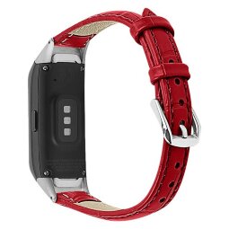 Кожаный ремешок Crocodile Design для Samsung Galaxy Fit E SM-R375 (красный)