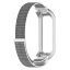 Нейлоновый браслет с металлической оправой для Samsung Galaxy Fit 2 SM-R220 (серый)