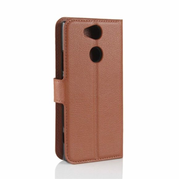 Чехол с визитницей для Sony Xperia XA2 (коричневый) Чехол с визитницей для Sony Xperia XA2 (коричневый)