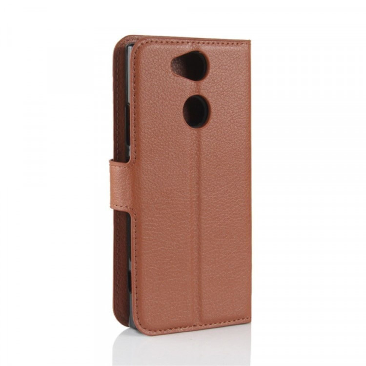 Чехол с визитницей для Sony Xperia XA2 (коричневый)